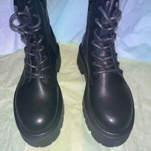 Black Combat boots